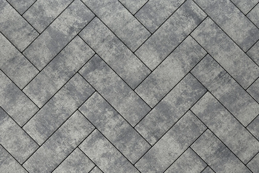 Тротуарная плитка Паркет Грей Stellard 80 мм