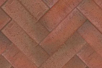 Клинкер тротуарный тёмно-красный флэш Милан БОРДО Лонг ЛСР