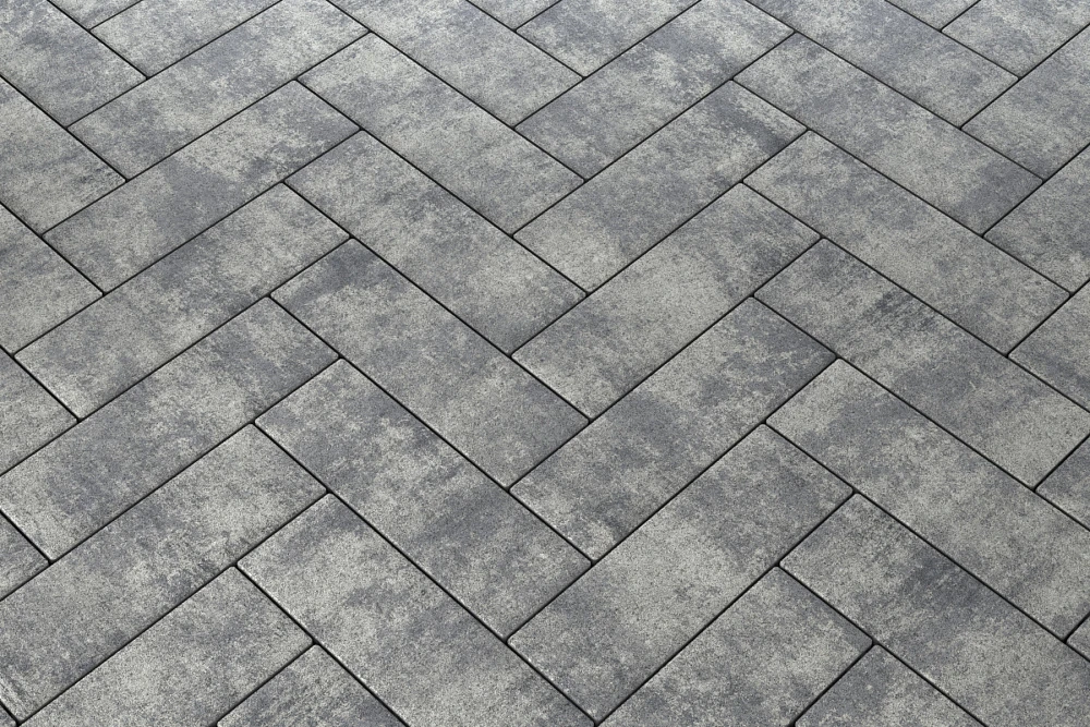 Тротуарная плитка Паркет Грей Stellard 80 мм