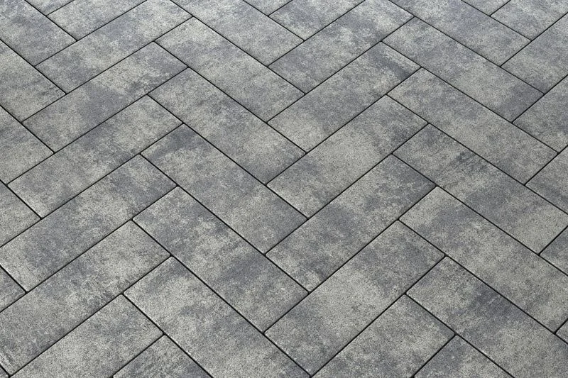 Тротуарная плитка Паркет Грей Stellard 80 мм