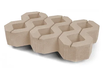 Газонная решетка Нобетек 1РД10 Песочная 100 мм