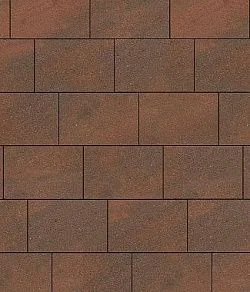 Тротуарная плитка ПРЯМОУГОЛЬНИК 750х500 Листопад гладкий Клинкер Б.14.П.8 Выбор 80 мм