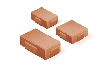 Тротуарная плитка Старый Город 2СГ5Ф Нобетек Красно-Коричневая 50 мм