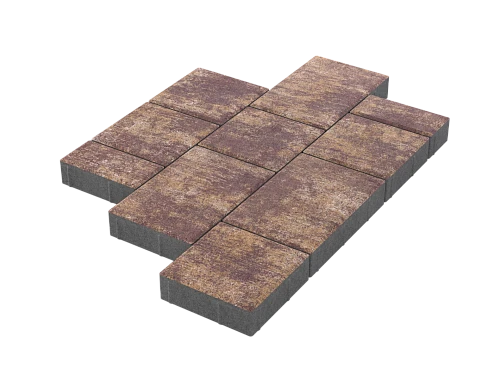 Тротуарная плитка Мозаика Закат Stellard 60 мм