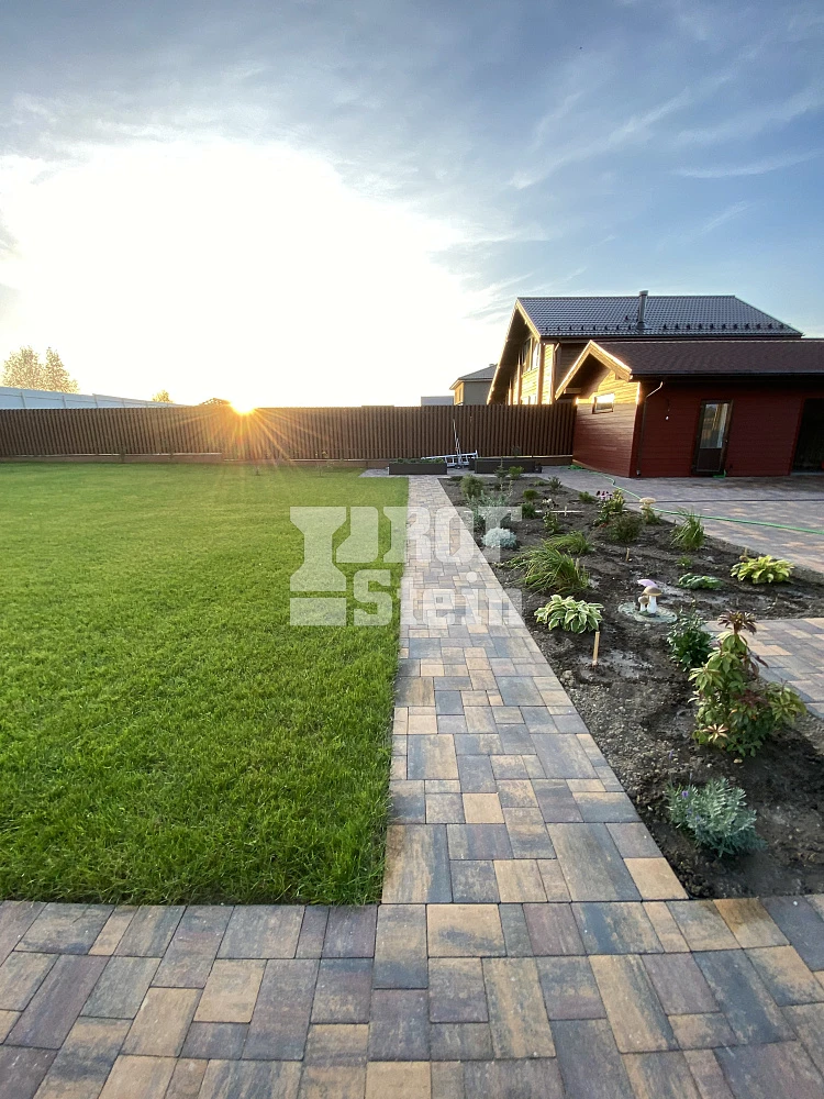 Укладка тротуарной плитки Бавария Блэнд от Steingot