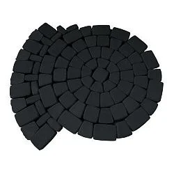 Тротуарная плитка Классико Черный Гладкая SteinRus 60 мм