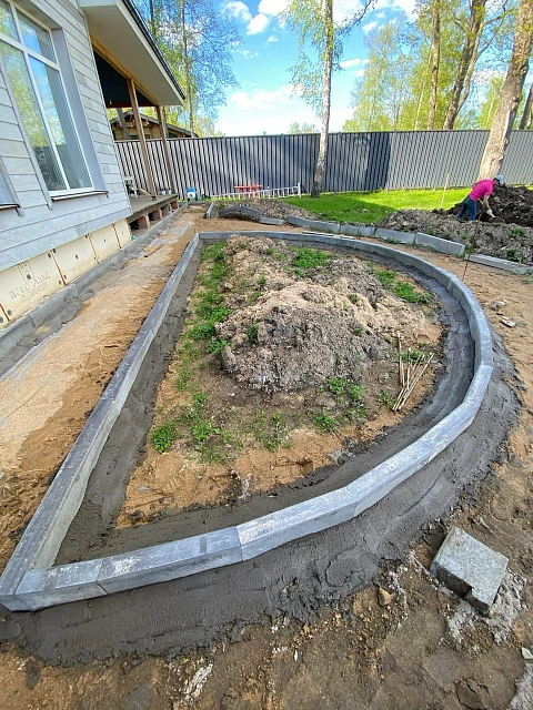 Мощение тротуарной плитки Steingot по дизайн-проекту