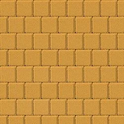 Тротуарная плитка Квадрат малый Желтый Гладкая SteinRus 60 мм