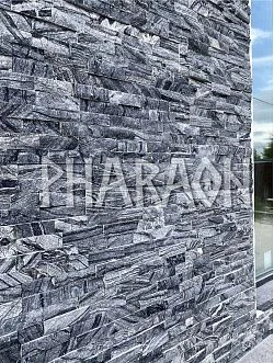 3D панель из натурального камня Мрамор древесный серый Неоклассик Pharaon