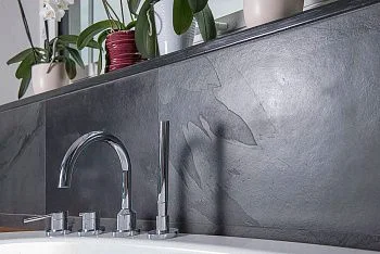 Плитка Черный сланец (браш) 600х300 Pharaon