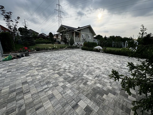 Проект Укладка пошаговых плит и брусчатки от Steingot 250 м2 в г. Одинцово, СНТ Селекционер 