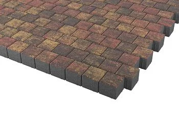 Тротуарная плитка Квадрат 10х10 Закат Stellard 60 мм