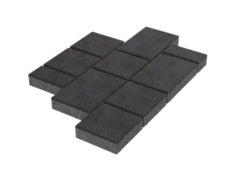 Тротуарная плитка Мозаика Черный Stellard 60 мм