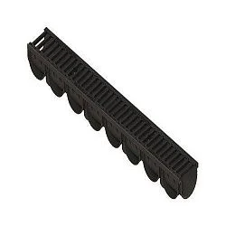 Лоток водоотводный Standartpark ЛВ-10.14.10-ПП пластиковый с решеткой щелевой чугунной кл. С (к-т)