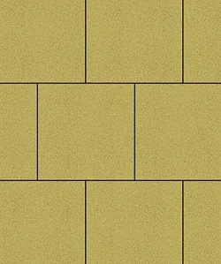 Тротуарная плитка КВАДРАТ 400х400 Стандарт Желтый Б.6.К.6 Выбор 60 мм