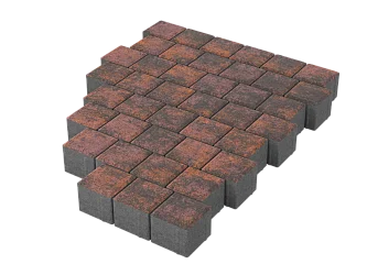 Тротуарная плитка Квадрат 10х10 Браун Stellard 60 мм