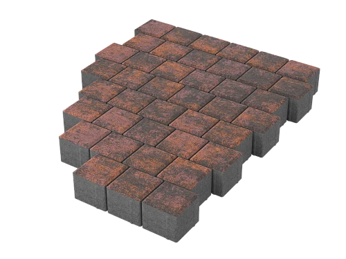 Тротуарная плитка Квадрат 10х10 Браун Stellard 60 мм