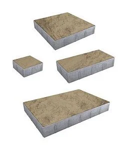 Тротуарная плитка Грандо Листопад гладкий Старый замок Б.9.Фсм.6 Выбор 60 мм