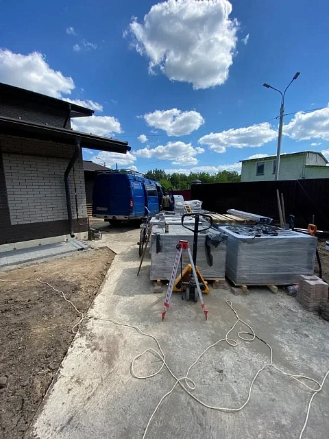 Укладка тротуарной плитки Кирпичик от Steingot