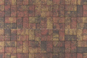 Тротуарная плитка Брусчатка Закат Stellard 80 мм