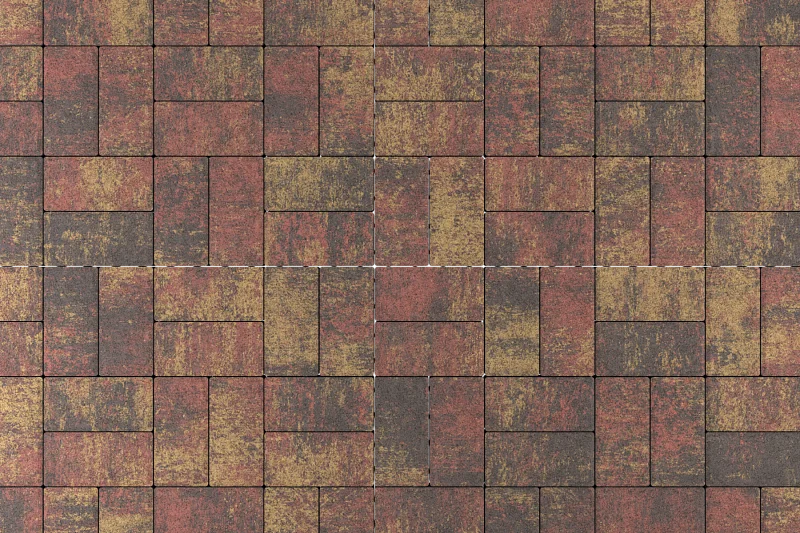 Тротуарная плитка Брусчатка Закат Stellard 40 мм