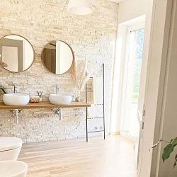 3D панель из натурального камня Кварцит Бежевый Классик Pharaon