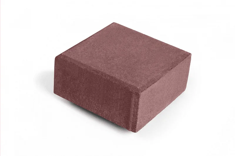 Тротуарная плитка Квадрат Нобетек 3К8Ф 140X140 Красно-Коричневая 80 мм