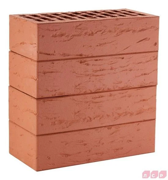 Кирпич лицевой красный 1 NF рустик ЛСР