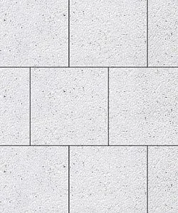 Тротуарная плитка КВАДРАТ 400х400 Стоунмикс Белый Б.6.К.6 Выбор 60 мм