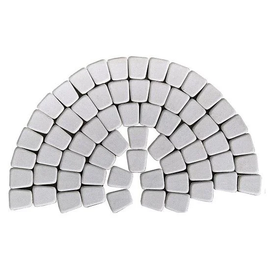 Тротуарная плитка Классико круговая, Серебристый BRAER 60 мм