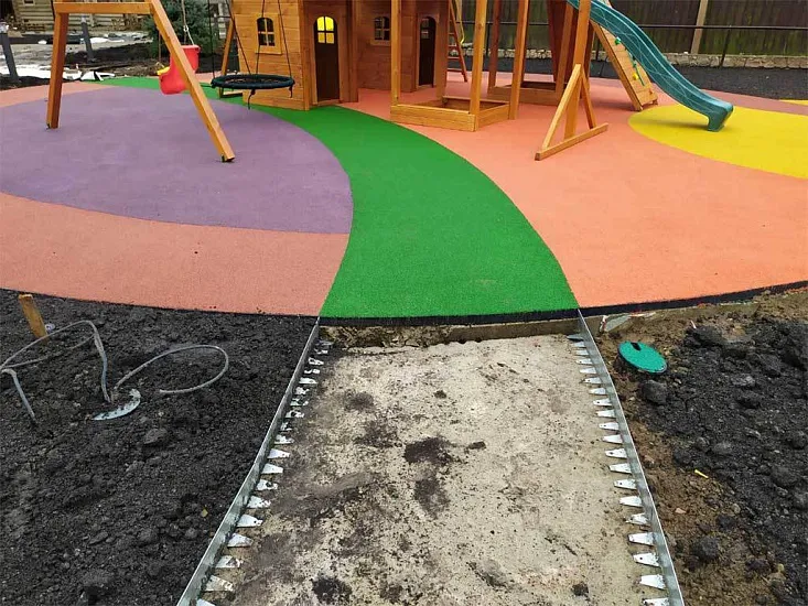 Металлический бордюр 1200*70*45*1,5 компл.