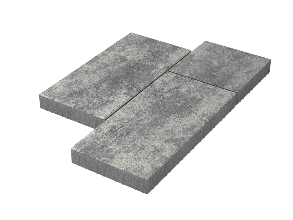 Тротуарная плитка Мозаика XL Грей Stellard 60 мм