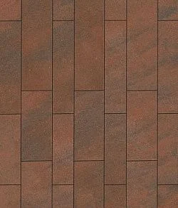 Тротуарная плитка ПАРКЕТ Листопад гладкий Клинкер Б.9.Псм.8 Выбор 80 мм