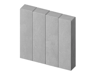 Палисад прямоугольный серый Stellard