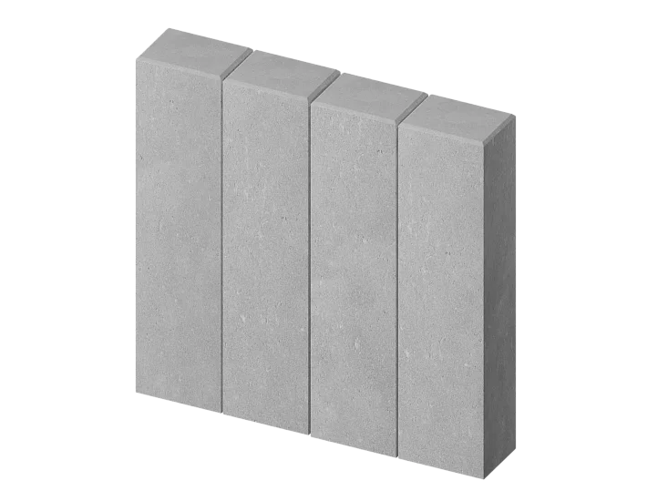 Палисад прямоугольный серый Stellard