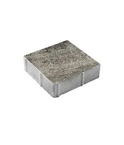 Тротуарная плитка КВАДРАТ 300х300 Листопад гранит Антрацит Б.1.К.6 Выбор 60 мм