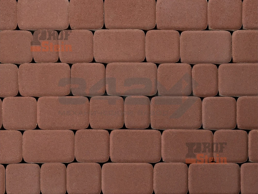 Тротуарная плитка Классика, Красный 342 МЗ 60 мм