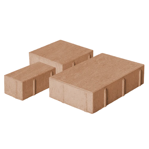 Тротуарная плитка Новый город 1НГ4Ф Серая Нобетек 40 мм