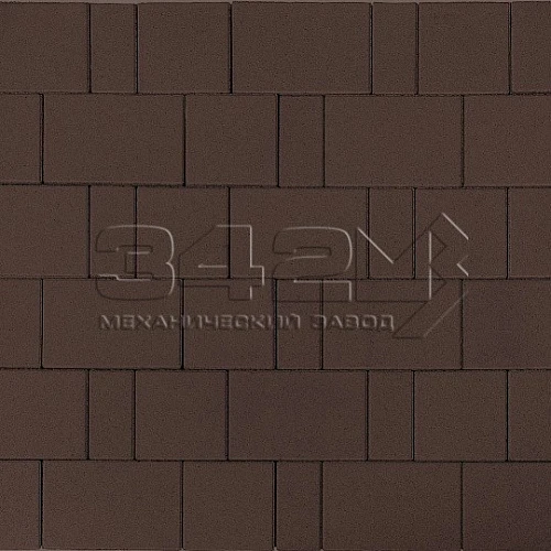 Тротуарная плитка Новый город Коричневый 342 МЗ 60 мм