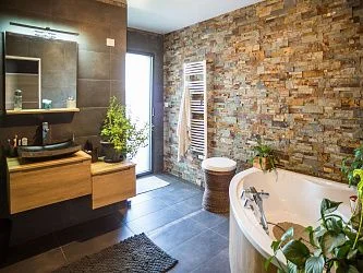 3D панель из натурального камня Сланец Мультиколор Модерн Pharaon