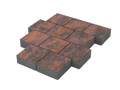 Тротуарная плитка Квадрат 20х20 Каньон Stellard 60 мм