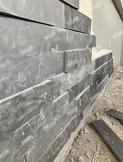 Плитка Сланец черный (нарезка) 70х300 Pharaon