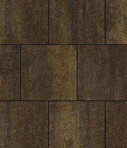 Тротуарная плитка КВАДРАТ 400х400 Листопад гранит Мокко Б.6.К.6 Выбор 60 мм