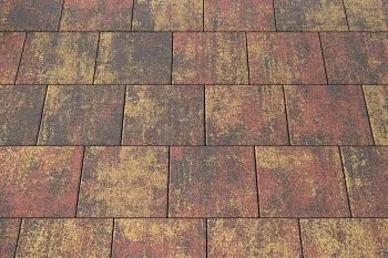 Тротуарная плитка Квадрат 30х30 Закат Stellard 80 мм