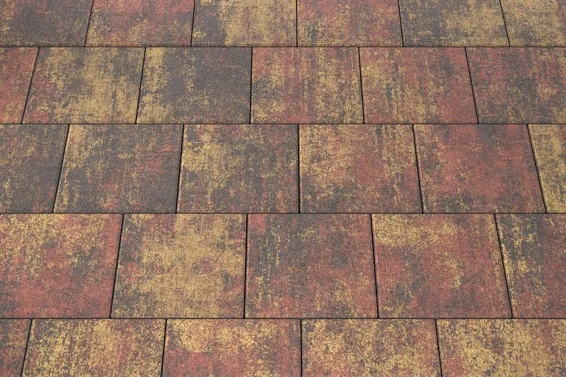 Тротуарная плитка Квадрат 30х30 Закат Stellard 80 мм