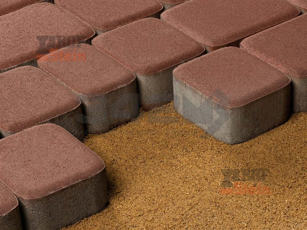 Тротуарная плитка Классика, Красный 342 МЗ 60 мм