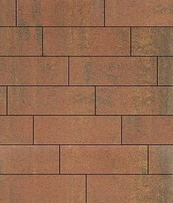 Тротуарная плитка ПРЯМОУГОЛЬНИК 750х250 Листопад гладкий Арабская ночь Б.12.П.8 Выбор 80 мм