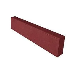 Бордюр садовый БР 100.20.8R SteinRus, красный, полный окрас