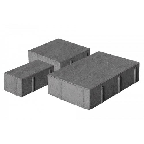Тротуарная плитка Новый город 1НГ6Ф Серая Нобетек 60 мм