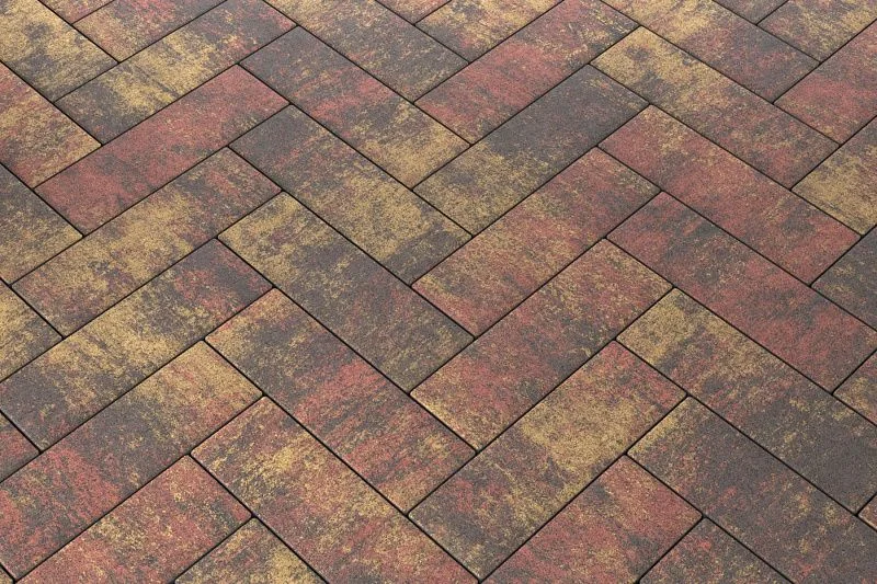 Тротуарная плитка Паркет Закат Stellard 80 мм